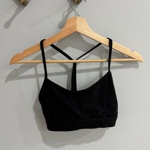 lululemon Flow Y Bra Nulu Light Support Sports Bra, A–C Cups - in Black